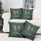 Nun and Naunet Egyptian Pillow Cover Serpent Abyss Design Primordial Gods of Ancient Waters