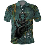 Nun and Naunet Egyptian Polo Shirt Serpent Abyss Design Primordial Gods of Ancient Waters