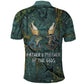 Nun and Naunet Egyptian Polo Shirt Serpent Abyss Design Primordial Gods of Ancient Waters