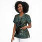 Nun and Naunet Egyptian Scrub Top Serpent Abyss Design Primordial Gods of Ancient Waters
