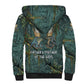 Nun and Naunet Egyptian Sherpa Hoodie Serpent Abyss Design Primordial Gods of Ancient Waters