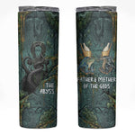 Nun and Naunet Egyptian Skinny Tumbler Serpent Abyss Design Primordial Gods of Ancient Waters