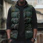 Nun and Naunet Egyptian Sleeveless Puffer Jacket Serpent Abyss Design Primordial Gods of Ancient Waters