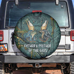 Nun and Naunet Egyptian Spare Tire Cover Serpent Abyss Design Primordial Gods of Ancient Waters