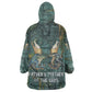 Nun and Naunet Egyptian Wearable Blanket Hoodie Serpent Abyss Design Primordial Gods of Ancient Waters