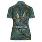 Nun and Naunet Egyptian Women Polo Shirt Serpent Abyss Design Primordial Gods of Ancient Waters
