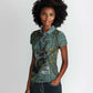 Nun and Naunet Egyptian Women Polo Shirt Serpent Abyss Design Primordial Gods of Ancient Waters