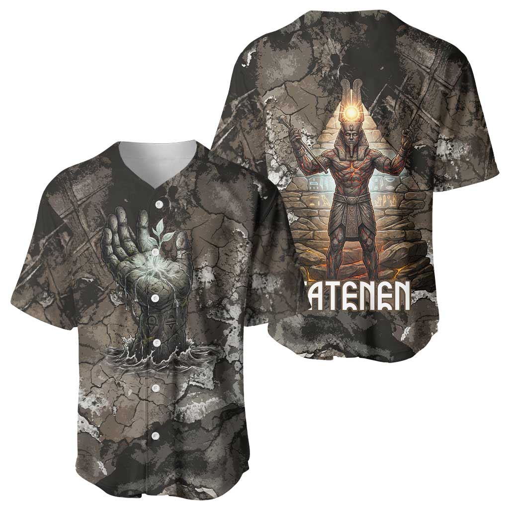 Tatenen Baseball Jersey Rising Hand Design Egyptian God of Creation and Earth Emergence