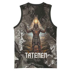 Tatenen Basketball Jersey Rising Hand Design Egyptian God of Creation and Earth Emergence