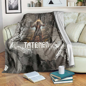 Tatenen Blanket Rising Hand Design Egyptian God of Creation and Earth Emergence