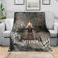 Tatenen Blanket Rising Hand Design Egyptian God of Creation and Earth Emergence