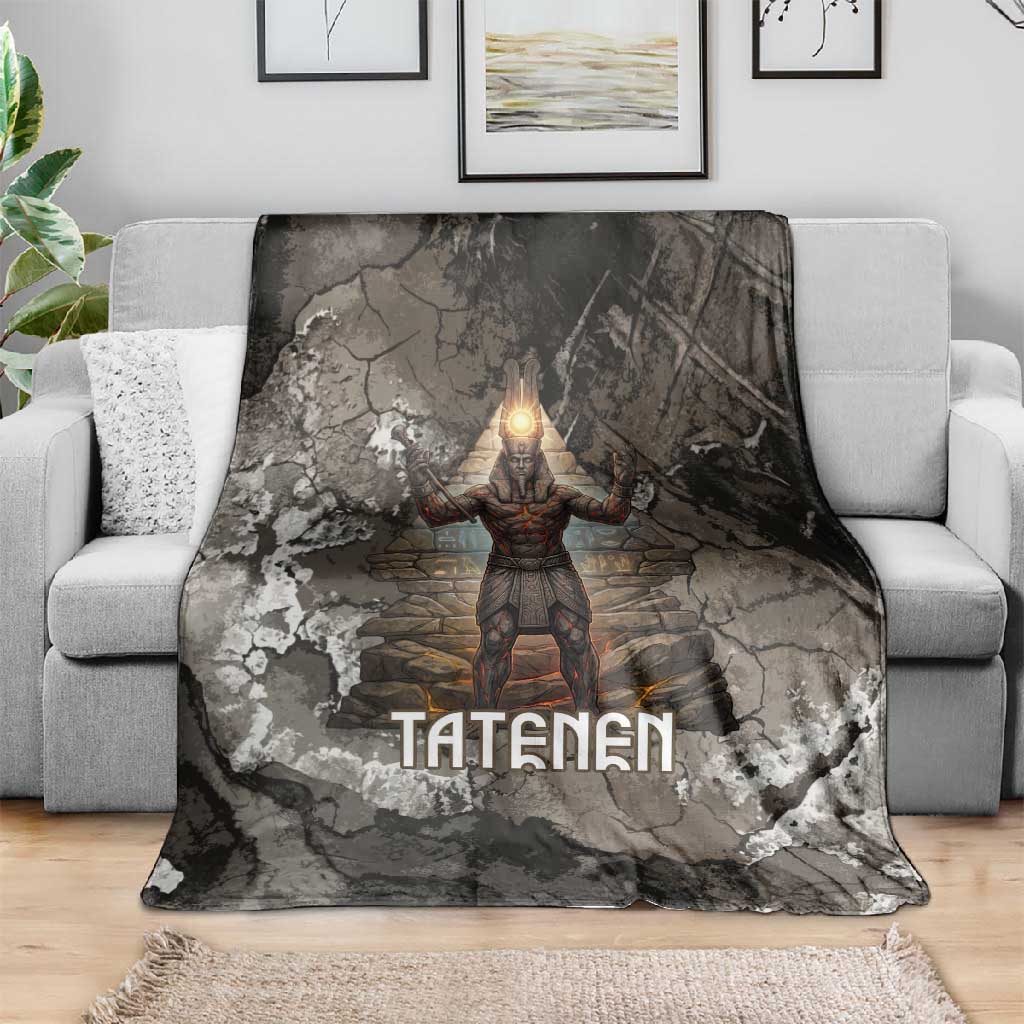 Tatenen Blanket Rising Hand Design Egyptian God of Creation and Earth Emergence