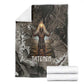 Tatenen Blanket Rising Hand Design Egyptian God of Creation and Earth Emergence