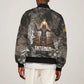 Tatenen Bomber Jacket Rising Hand Design Egyptian God of Creation and Earth Emergence