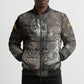 Tatenen Bomber Puffer Jacket Rising Hand Design Egyptian God of Creation and Earth Emergence