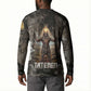 Tatenen Button Sweatshirt Rising Hand Design Egyptian God of Creation and Earth Emergence