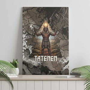 Tatenen Canvas Wall Art Rising Hand Design Egyptian God of Creation and Earth Emergence