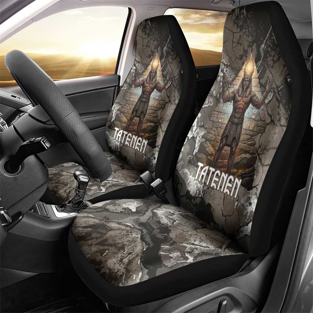 Tatenen Car Seat Cover Rising Hand Design Egyptian God of Creation and Earth Emergence