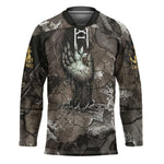 Tatenen Hockey Jersey Rising Hand Design Egyptian God of Creation and Earth Emergence