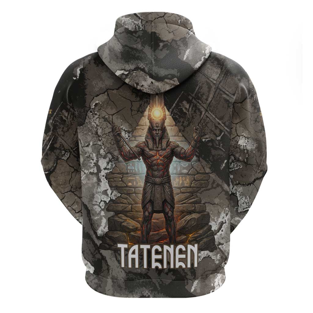 Tatenen Hoodie Rising Hand Design Egyptian God of Creation and Earth Emergence