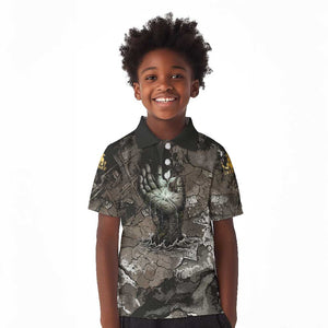 Tatenen Kid Polo Shirt Rising Hand Design Egyptian God of Creation and Earth Emergence