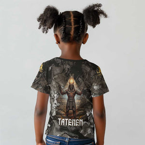 Tatenen Kid T shirt Rising Hand Design Egyptian God of Creation and Earth Emergence