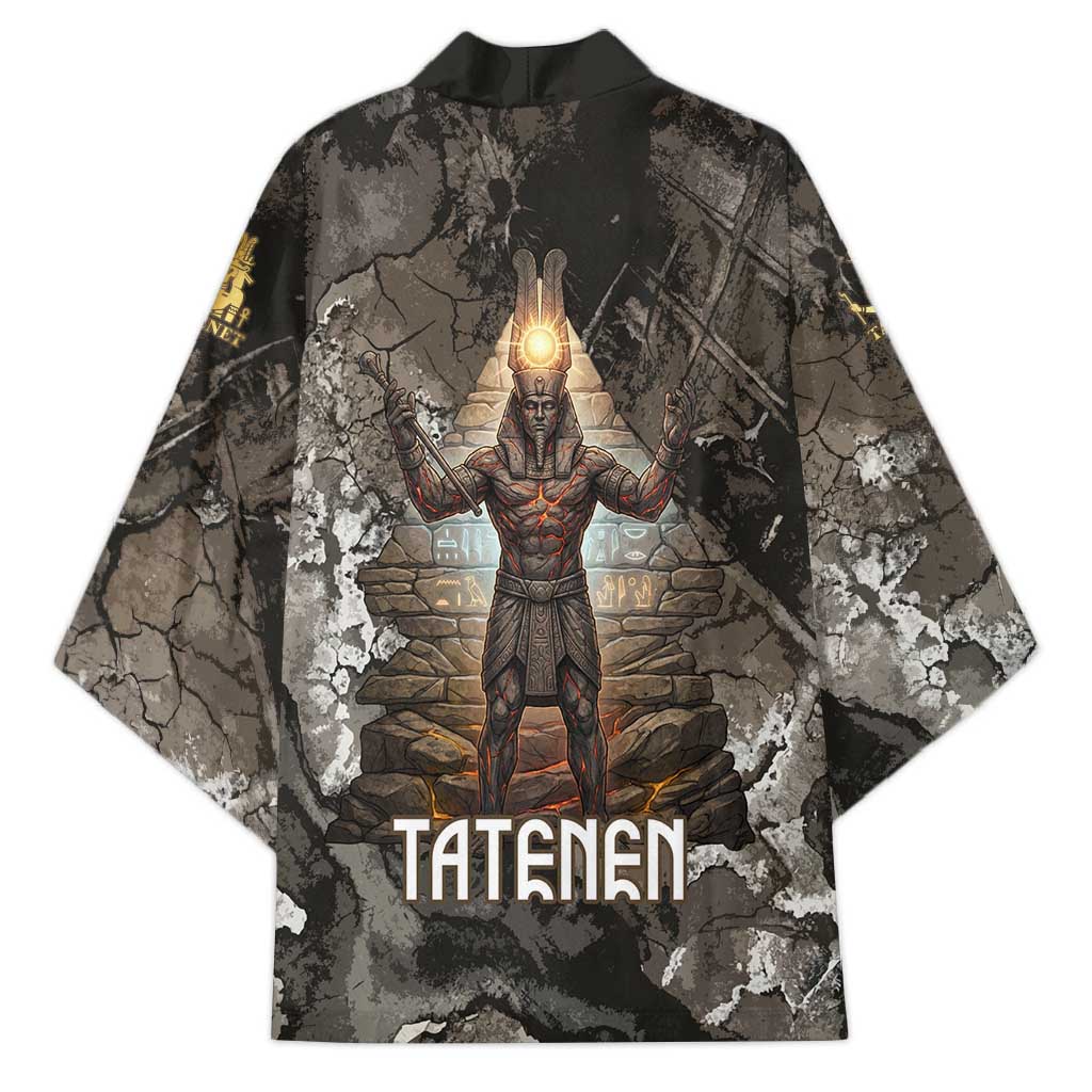 Tatenen Kimono Rising Hand Design Egyptian God of Creation and Earth Emergence