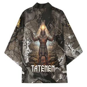 Tatenen Kimono Rising Hand Design Egyptian God of Creation and Earth Emergence
