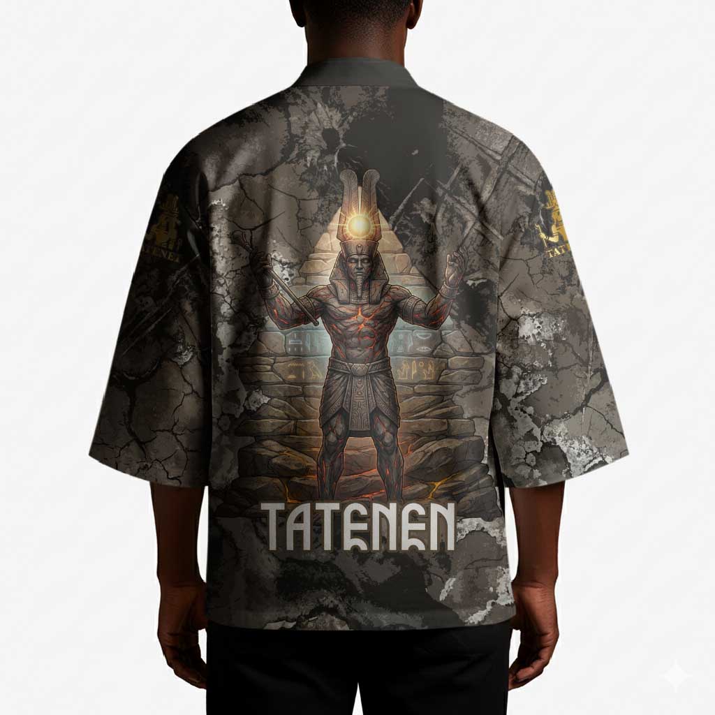 Tatenen Kimono Rising Hand Design Egyptian God of Creation and Earth Emergence