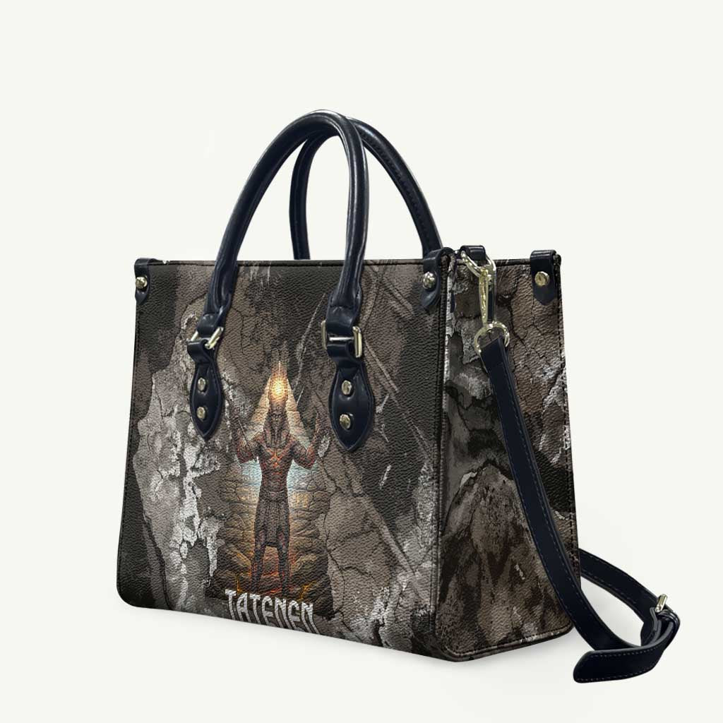 Tatenen Leather Bag Rising Hand Design Egyptian God of Creation and Earth Emergence