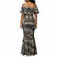 Tatenen Mermaid Dress Rising Hand Design Egyptian God of Creation and Earth Emergence