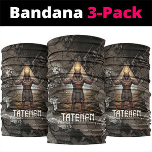 Tatenen Neck Gaiter Rising Hand Design Egyptian God of Creation and Earth Emergence