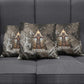 Tatenen Pillow Cover Rising Hand Design Egyptian God of Creation and Earth Emergence