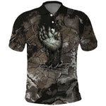Tatenen Polo Shirt Rising Hand Design Egyptian God of Creation and Earth Emergence