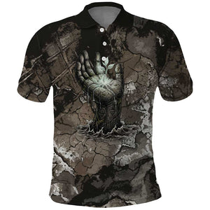 Tatenen Polo Shirt Rising Hand Design Egyptian God of Creation and Earth Emergence