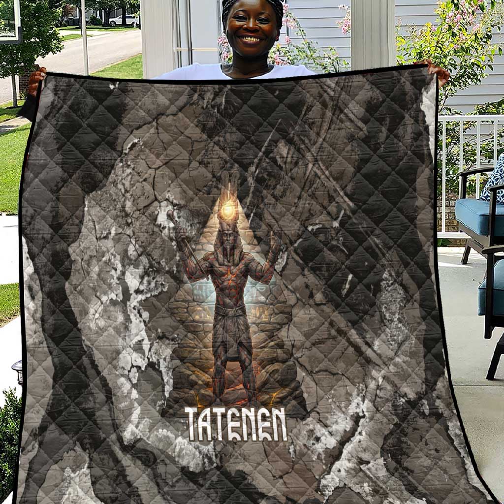 Tatenen Quilt Rising Hand Design Egyptian God of Creation and Earth Emergence