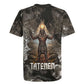 Tatenen Rugby Jersey Rising Hand Design Egyptian God of Creation and Earth Emergence