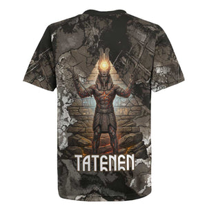 Tatenen Rugby Jersey Rising Hand Design Egyptian God of Creation and Earth Emergence