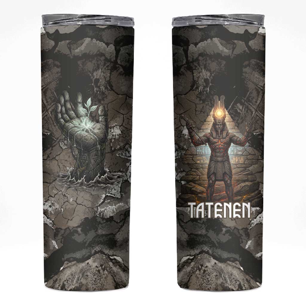 Tatenen Skinny Tumbler Rising Hand Design Egyptian God of Creation and Earth Emergence