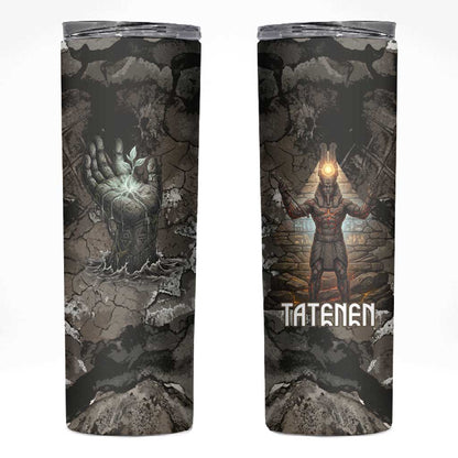 Tatenen Skinny Tumbler Rising Hand Design Egyptian God of Creation and Earth Emergence