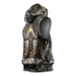 Tatenen Sleeveless Hoodie Rising Hand Design Egyptian God of Creation and Earth Emergence