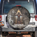Tatenen Spare Tire Cover Rising Hand Design Egyptian God of Creation and Earth Emergence