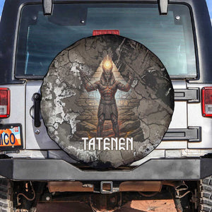 Tatenen Spare Tire Cover Rising Hand Design Egyptian God of Creation and Earth Emergence