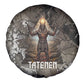 Tatenen Spare Tire Cover Rising Hand Design Egyptian God of Creation and Earth Emergence