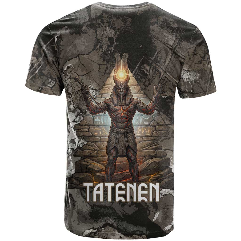 Tatenen T shirt Rising Hand Design Egyptian God of Creation and Earth Emergence