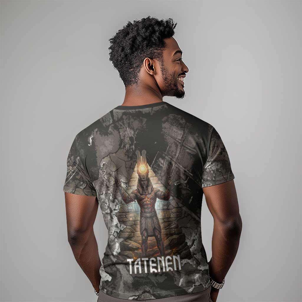 Tatenen T shirt Rising Hand Design Egyptian God of Creation and Earth Emergence
