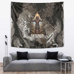 Tatenen Tapestry Rising Hand Design Egyptian God of Creation and Earth Emergence