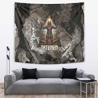 Tatenen Tapestry Rising Hand Design Egyptian God of Creation and Earth Emergence