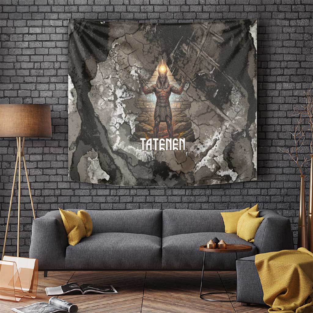 Tatenen Tapestry Rising Hand Design Egyptian God of Creation and Earth Emergence