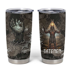 Tatenen Tumbler Cup Rising Hand Design Egyptian God of Creation and Earth Emergence